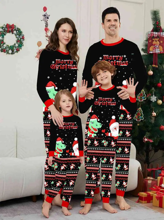 Pyjama de Noël assorti pour toute la famille, motif dinosaure, n° 242321