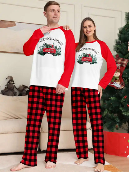 Pyjama de Noël assorti pour toute la famille, imprimé voiture, #24822