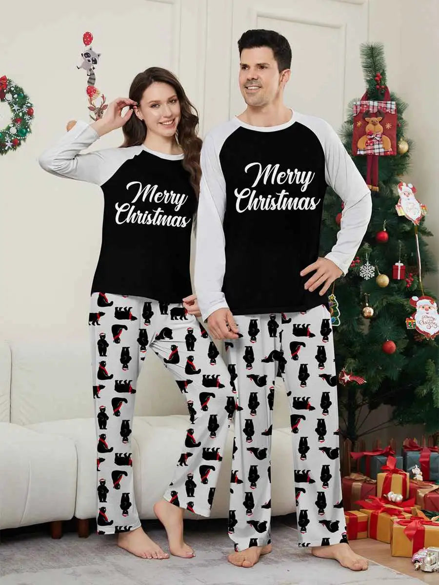 Pyjama de Noël assorti pour toute la famille, motif ours polaire, n° 24580
