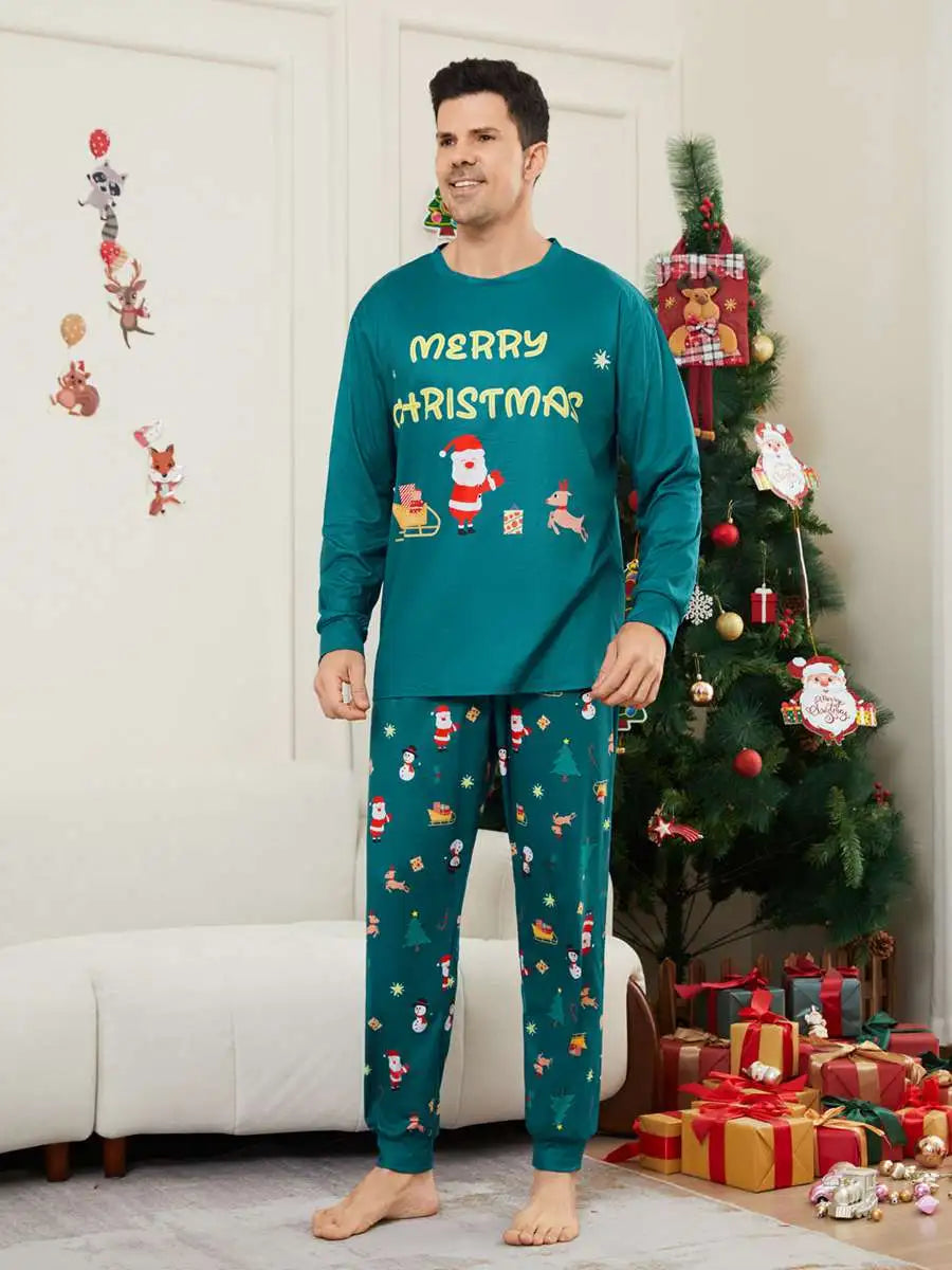 Ensembles de pyjamas de Noël en famille, imprimés et assortis