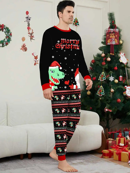 Pyjama de Noël assorti pour toute la famille, motif dinosaure, n° 242321