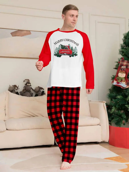 Pyjama de Noël assorti pour toute la famille, imprimé voiture, #24822