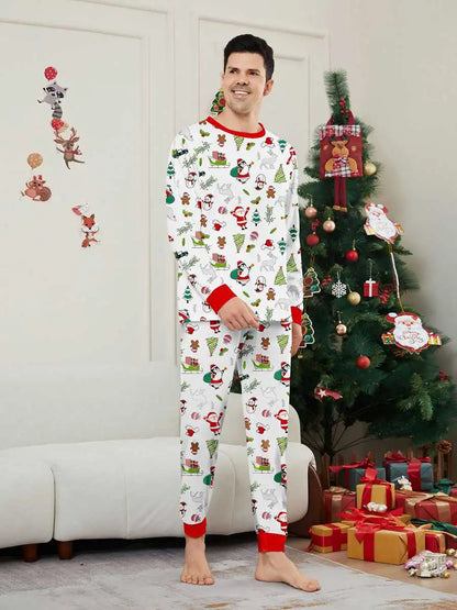 Ensemble pyjama de Noël imprimé assorti pour toute la famille #24596
