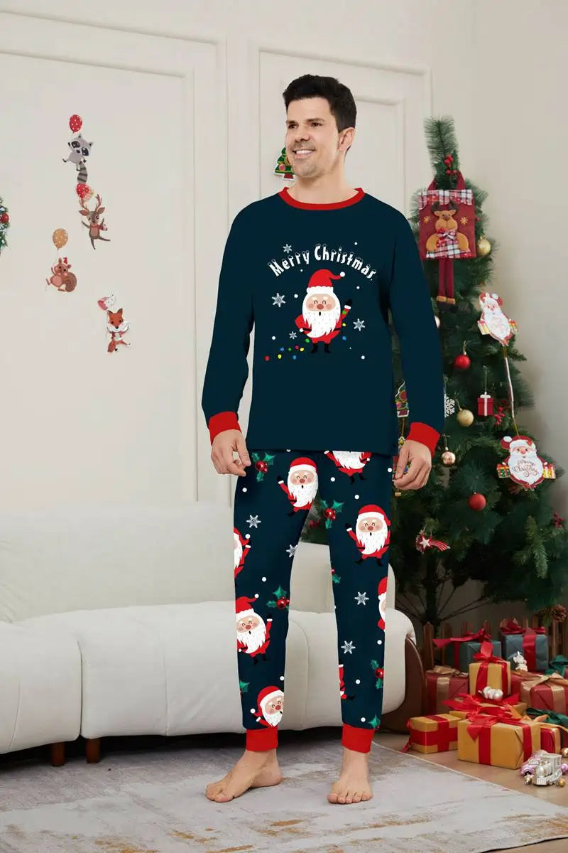 Pyjama de Noël assorti pour toute la famille, motif Père Noël, #241128