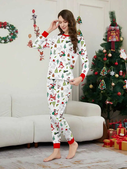 Ensemble pyjama de Noël imprimé assorti pour toute la famille #24596