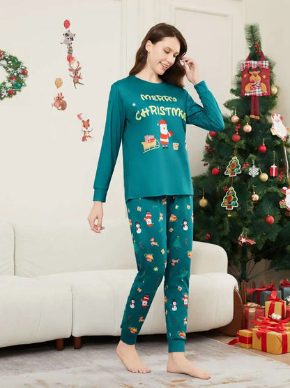 Ensembles de pyjamas de Noël en famille, imprimés et assortis