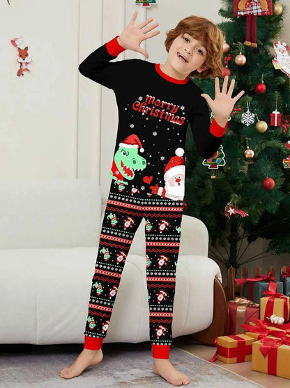 Pyjama de Noël assorti pour toute la famille, motif dinosaure, n° 242321