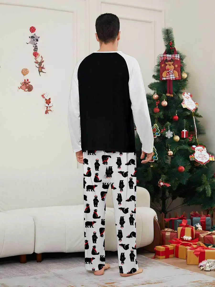 Pyjama de Noël assorti pour toute la famille, motif ours polaire, n° 24580