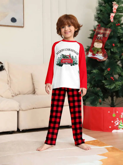 Pyjama de Noël assorti pour toute la famille, imprimé voiture, #24822