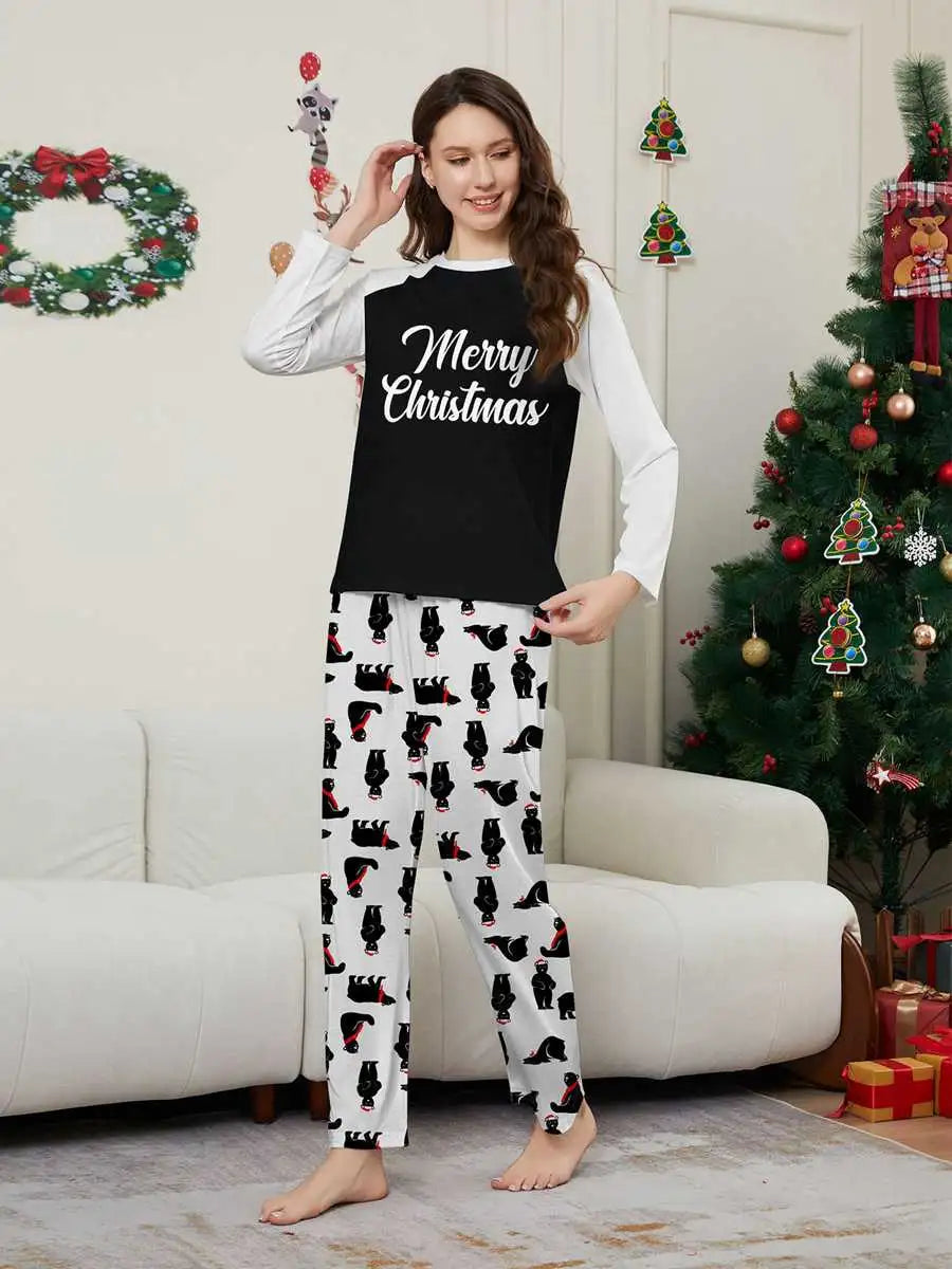 Pyjama de Noël assorti pour toute la famille, motif ours polaire, n° 24580
