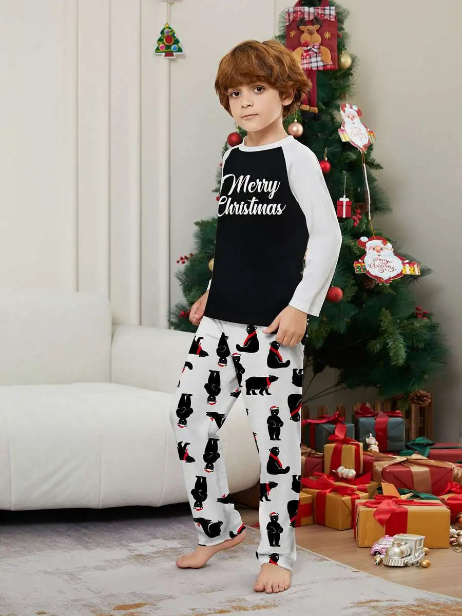 Pyjama de Noël assorti pour toute la famille, motif ours polaire, n° 24580