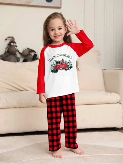 Pyjama de Noël assorti pour toute la famille, imprimé voiture, #24822