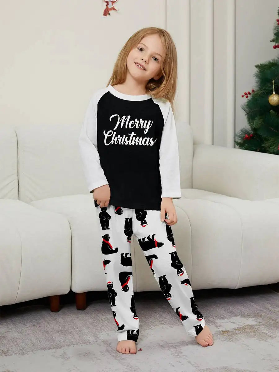 Pyjama de Noël assorti pour toute la famille, motif ours polaire, n° 24580