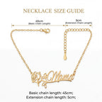 Personalized Name Necklace with Birth Flower #2