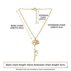 Personalized Name Necklace with Birth Flower