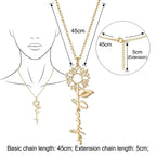 Personalized Name Necklace With Sunflower #10