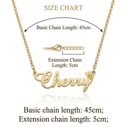 Custom Personalized Arabic & English Name Necklace With Birthstone #4ZX