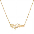 Personalized Name Necklace with Birth Flower #2