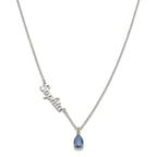 Personalized Birthstone Name Necklace #QX06