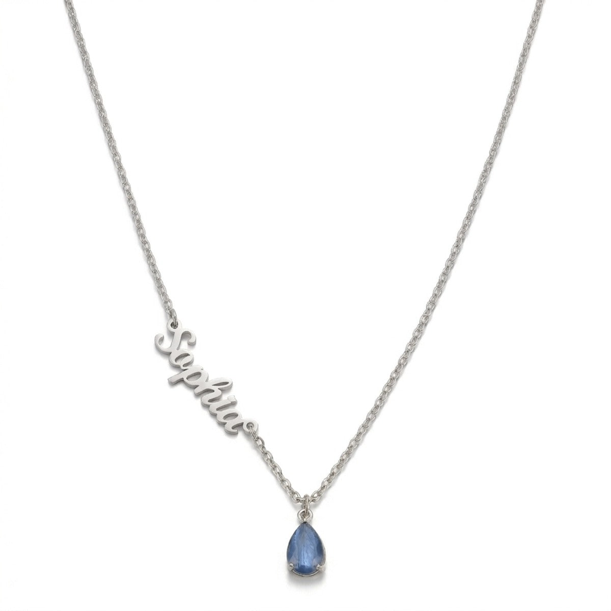 Personalized Birthstone Name Necklace #QX06