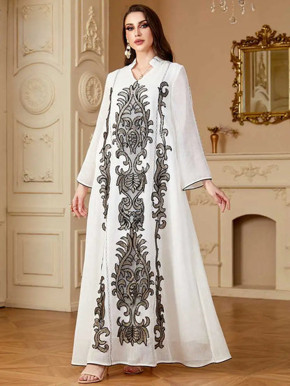 Embroidery Eid Caftan Kaftan Dress For Party And Wedding #254169