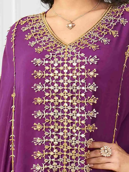 Robe de l'Aïd en mousseline de soie brodée pour femme musulmane, caftan