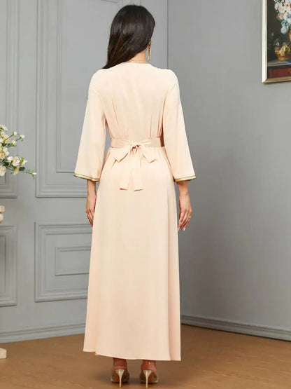 Robe caftan brodée Eid Dubai Caftan