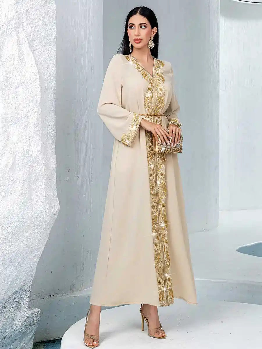 Tenue de l'Aïd en dentelle brodée, caftan, robe caftan #2540931