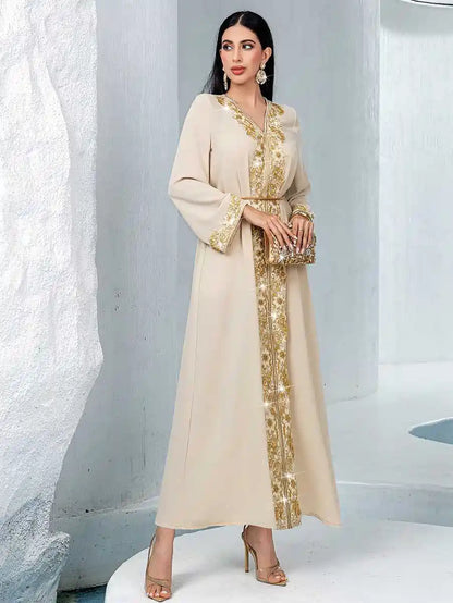 Tenue de l'Aïd en dentelle brodée, caftan, robe caftan #2540931