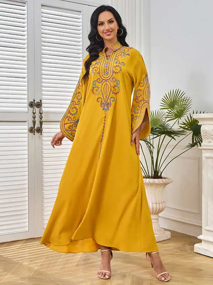 Rope Embroidery Eid Caftan Kaftan Dress #25MT228