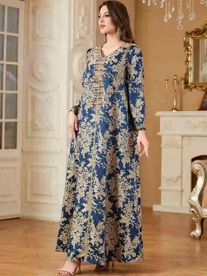 Robe de l'Aïd brodée de perles, caftan, robe caftan #254336