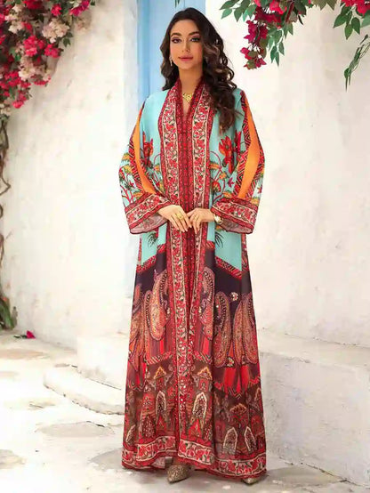 Hotfix Rhinestone Mukhawar Eid Dress Caftan Kaftan Dress Jalabiya #25476