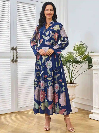 Embroidery Sequins Eid Caftan Kaftan Dress #25MT216