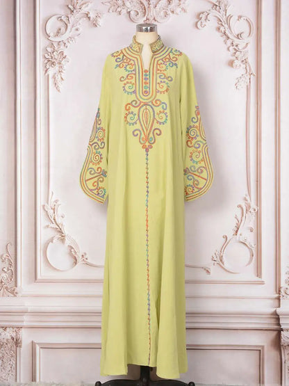 Rope Embroidery Eid Caftan Kaftan Dress #25MT228