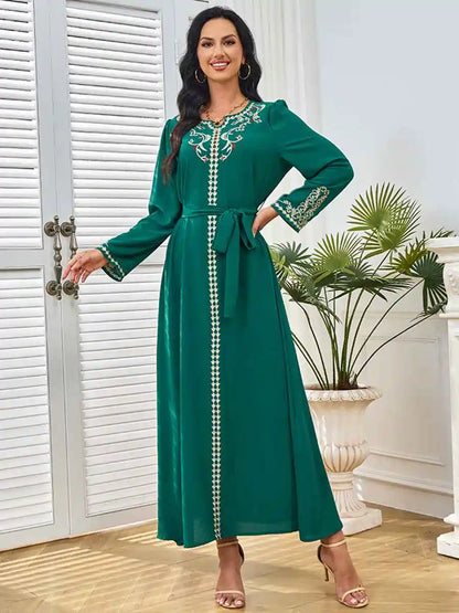 Robe de l'Aïd brodée Caftan Robe Kaftan #25256