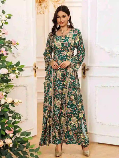 Eid Rhinestone Caftan Kaftan Dress #24439