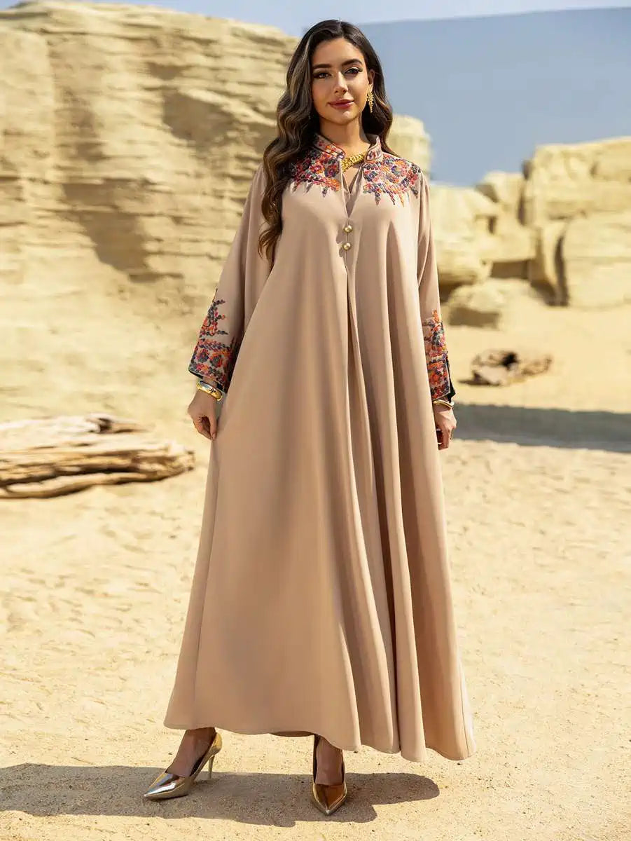 Embroidery Caftan Kaftan Dress Jalabiya For Eid And Wedding #25467