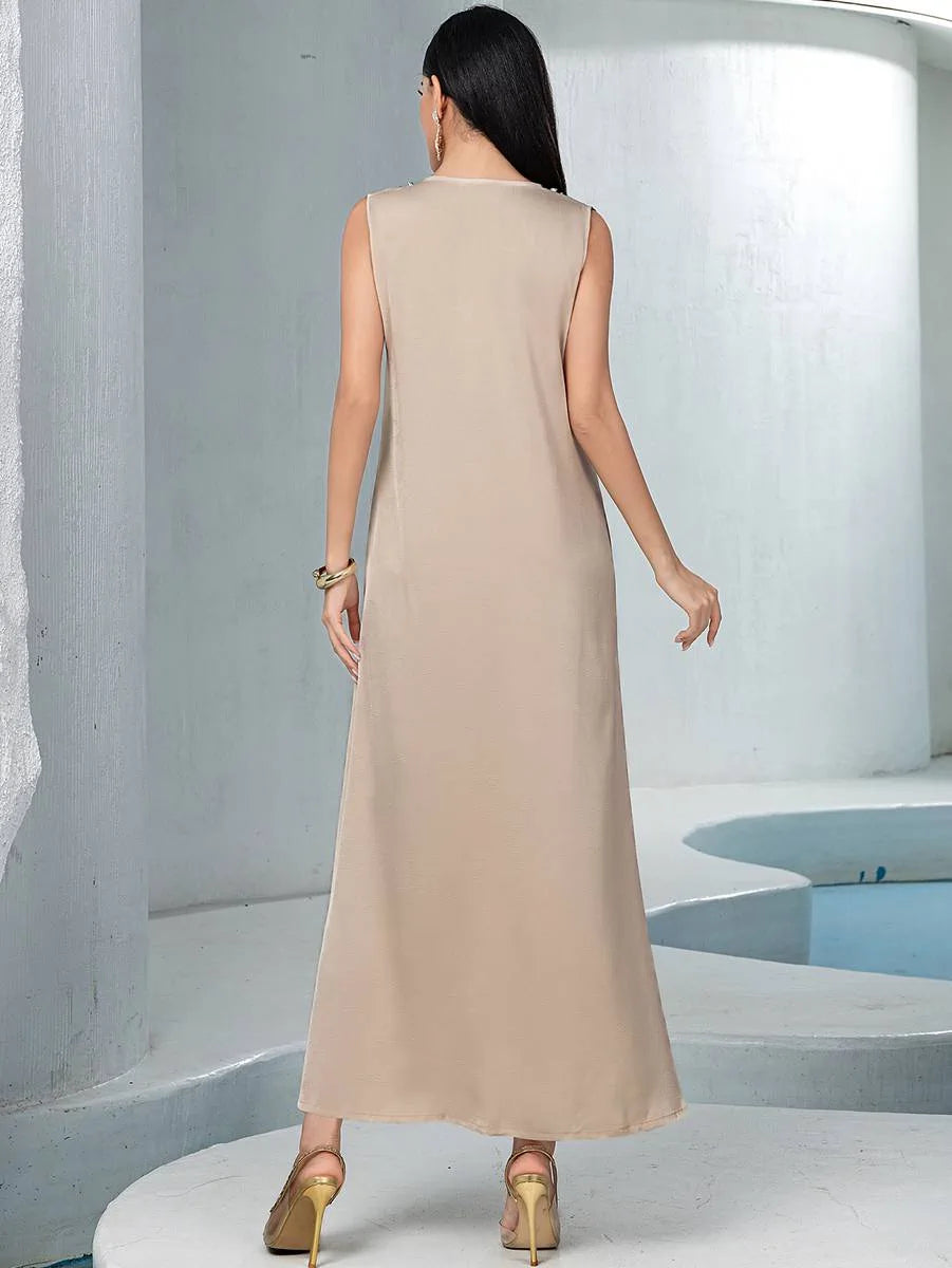Ensemble 2 pièces avec strass Hotfix, robe caftan Mukhawar #255148