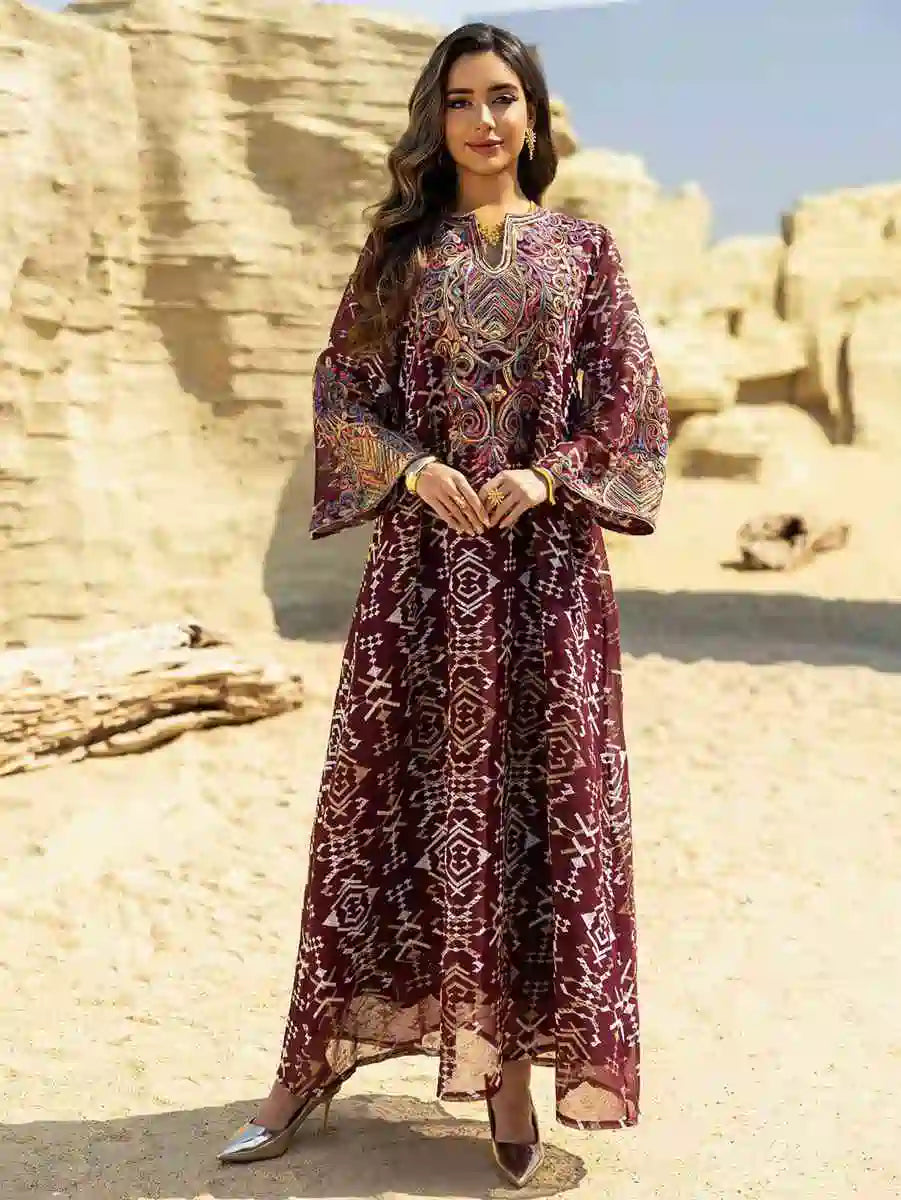 Robe de l'Aïd Doris Broderie Caftan Robe Kaftan #25464