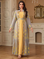 Ensemble 2 pièces brodé Eid Caftan Robe Kaftan avec robe intérieure #254212