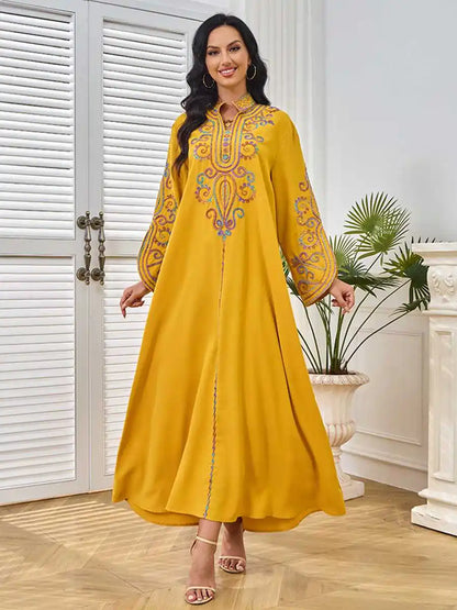 Rope Embroidery Eid Caftan Kaftan Dress #25MT228