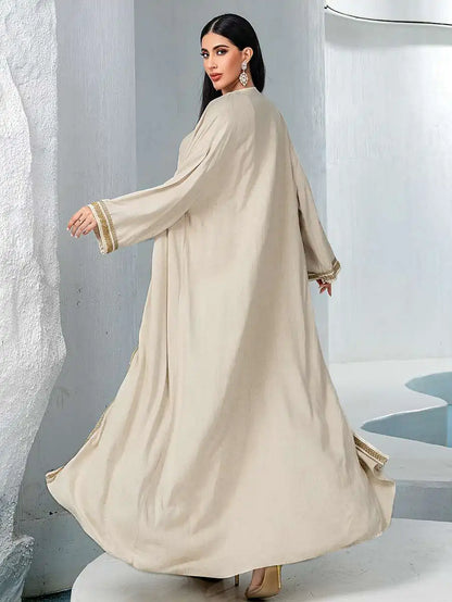 2 Pieces Set Hand Embroidery Eid Dresses Caftan Kaftan Dress #255051