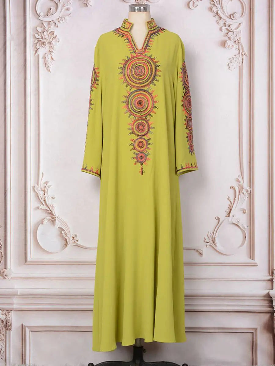 Rope Embroidery Eid Arab Caftan Kaftan Dress #25231