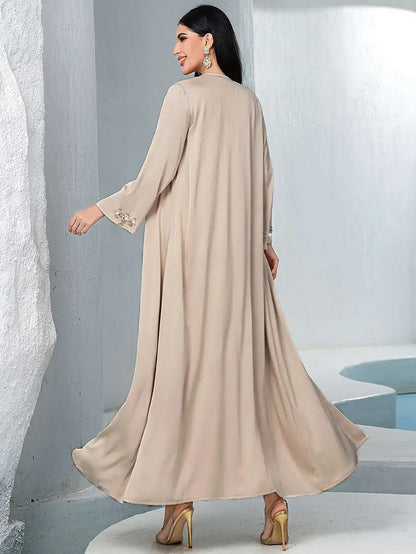 Ensemble 2 pièces avec strass Hotfix, robe caftan Mukhawar #255148