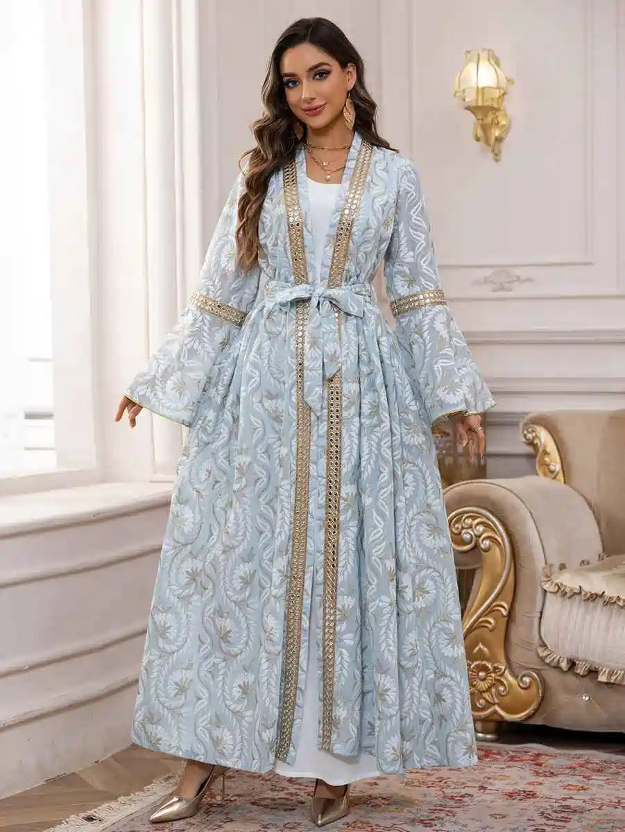 Caftan Kaftan Dress - 2 Pieces Set - Embroidery Fabric - Eid Outfits - #25460