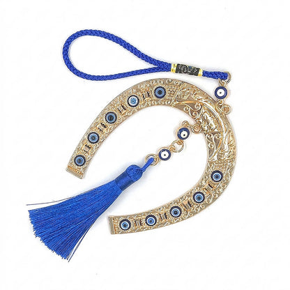 Blue Evil Eye Decor Wall Hanging Ornament Door Hanger Home Protection #EBE22