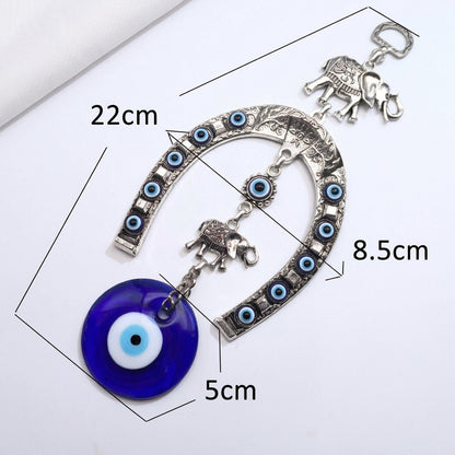 Blue Evil Eye Decor Wall Hanging Ornament Door Hanger Home Protection #EBE23