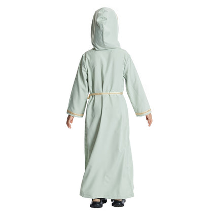 Robe Abaya à capuche pour fille arabe du Moyen-Orient