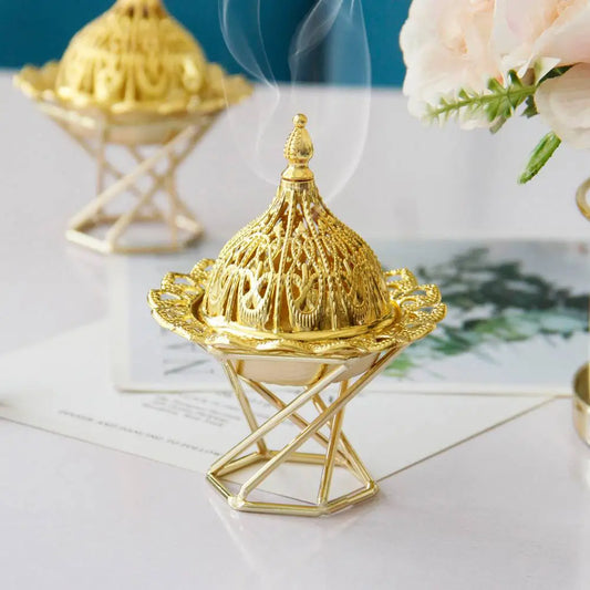 Petit porte-encens Bakhoor arabe du Moyen-Orient, décoration d'intérieur