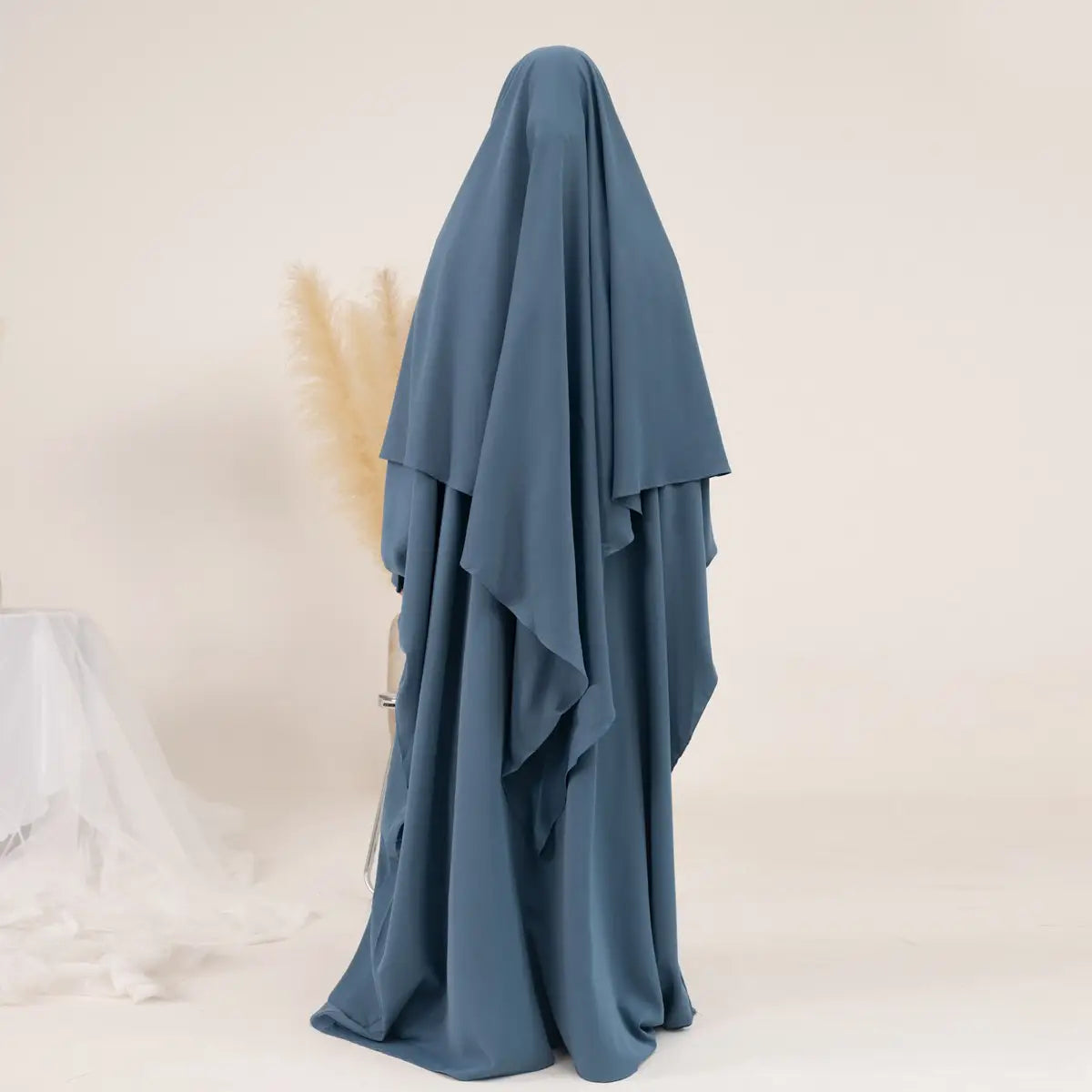 Ensemble 2 pièces pour femmes arabes, robe de prière, jilbab, abaya, avec khimar